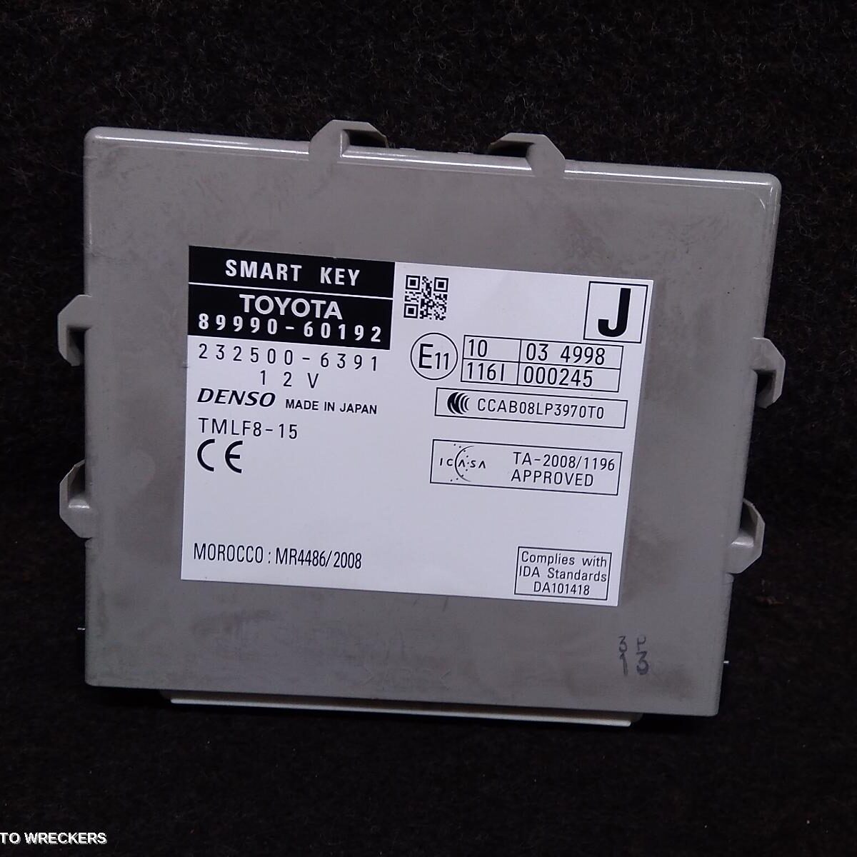 2012 TOYOTA PRADO Ecu