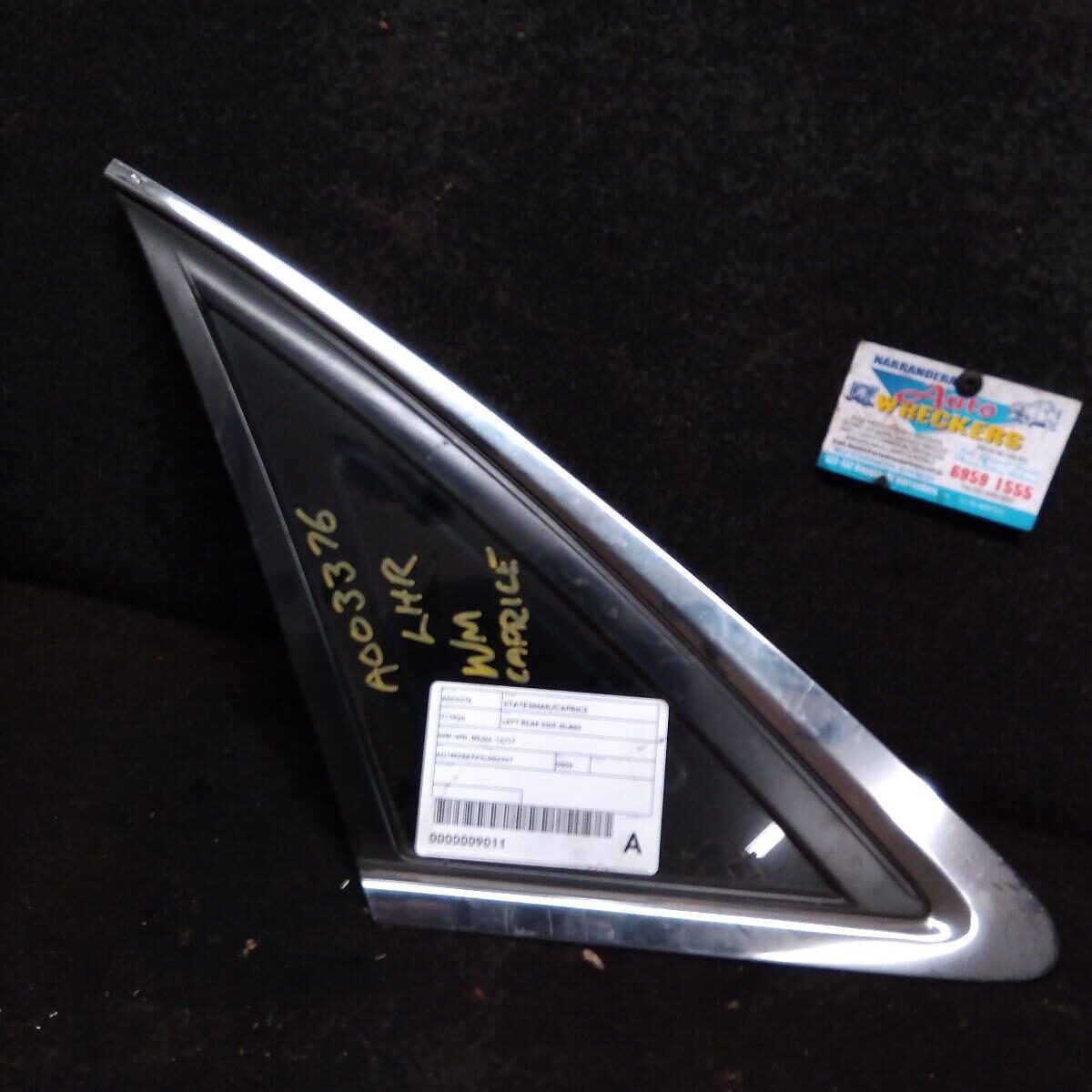 2006 HOLDEN STATESMAN/CAPRICE Left Rear Side Glass