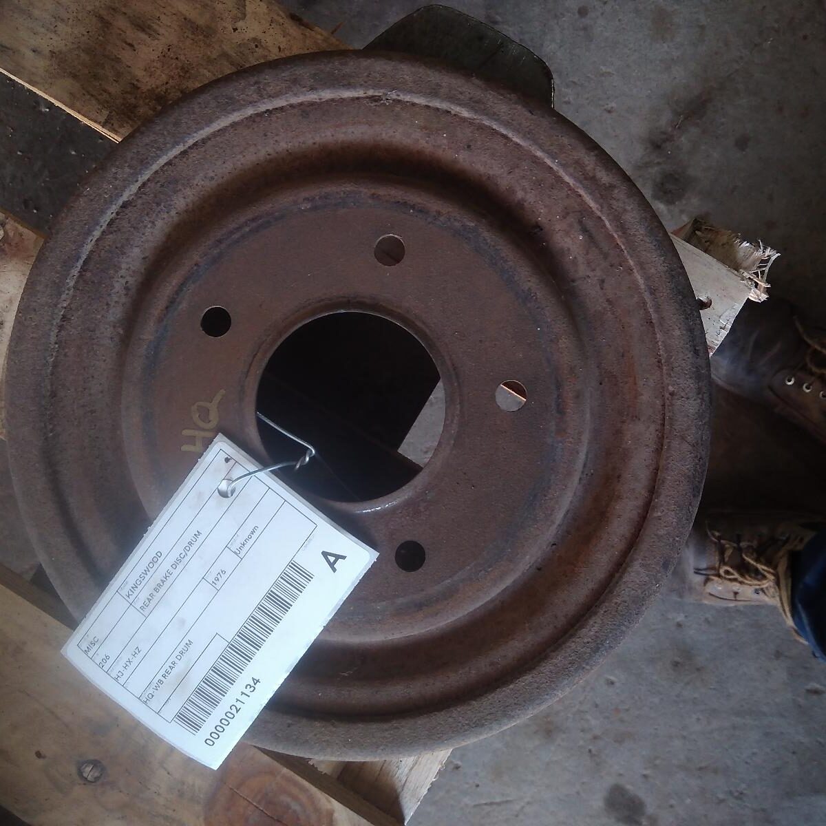 1976 HOLDEN KINGSWOOD REAR BRAKE DISC/DRUM