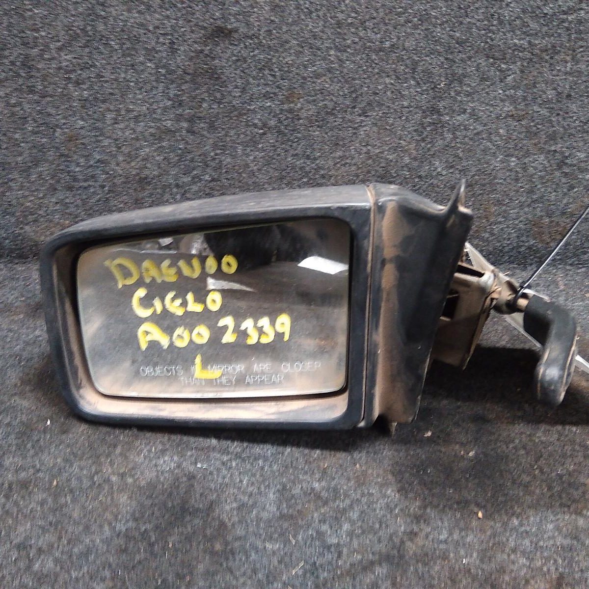 1996 DAEWOO CIELO LEFT DOOR MIRROR