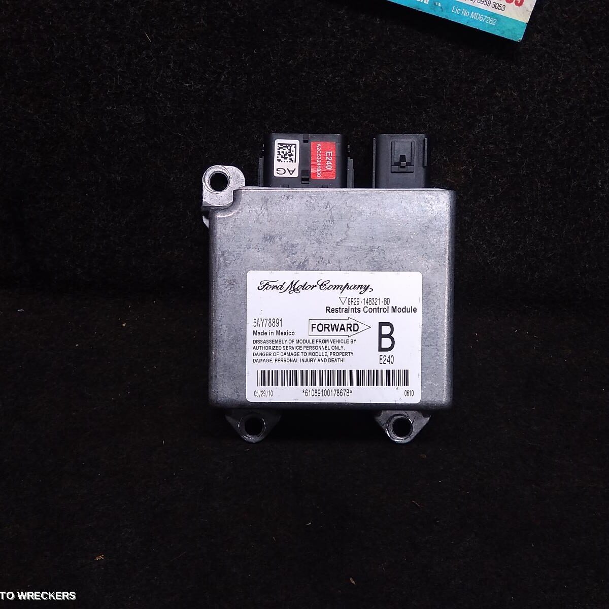 2010 FORD FALCON Airbag Module/Sensor