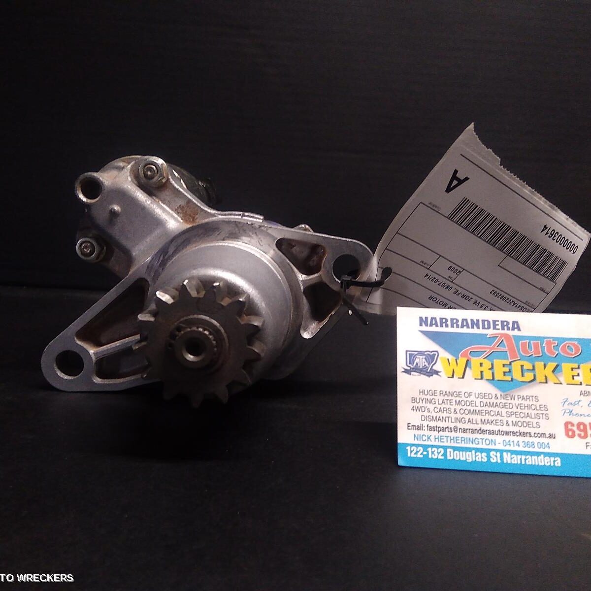 2009 TOYOTA KLUGER Starter