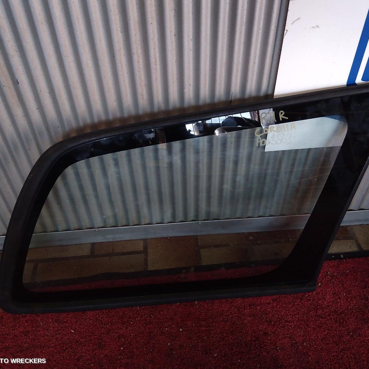 2002 TOYOTA COROLLA Right Rear Side Glass