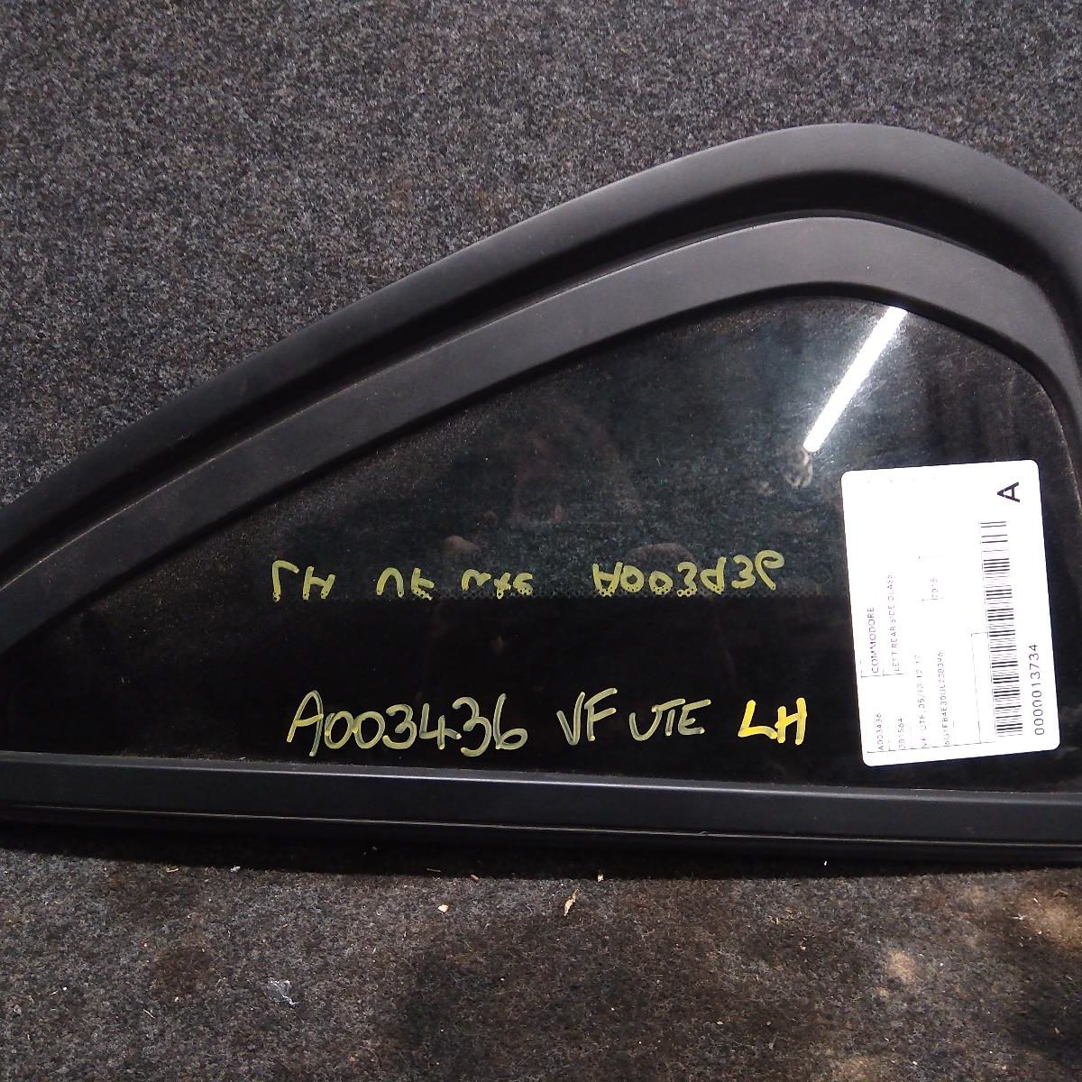 2015 HOLDEN COMMODORE LEFT REAR SIDE GLASS