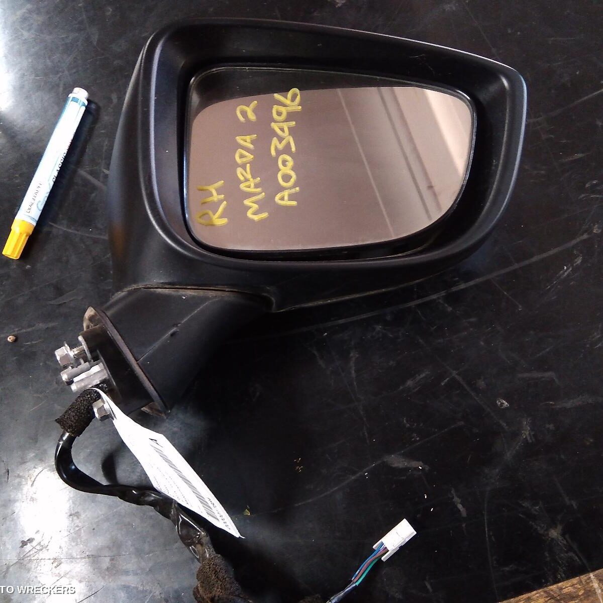 2016 MAZDA 2 Right Door Mirror