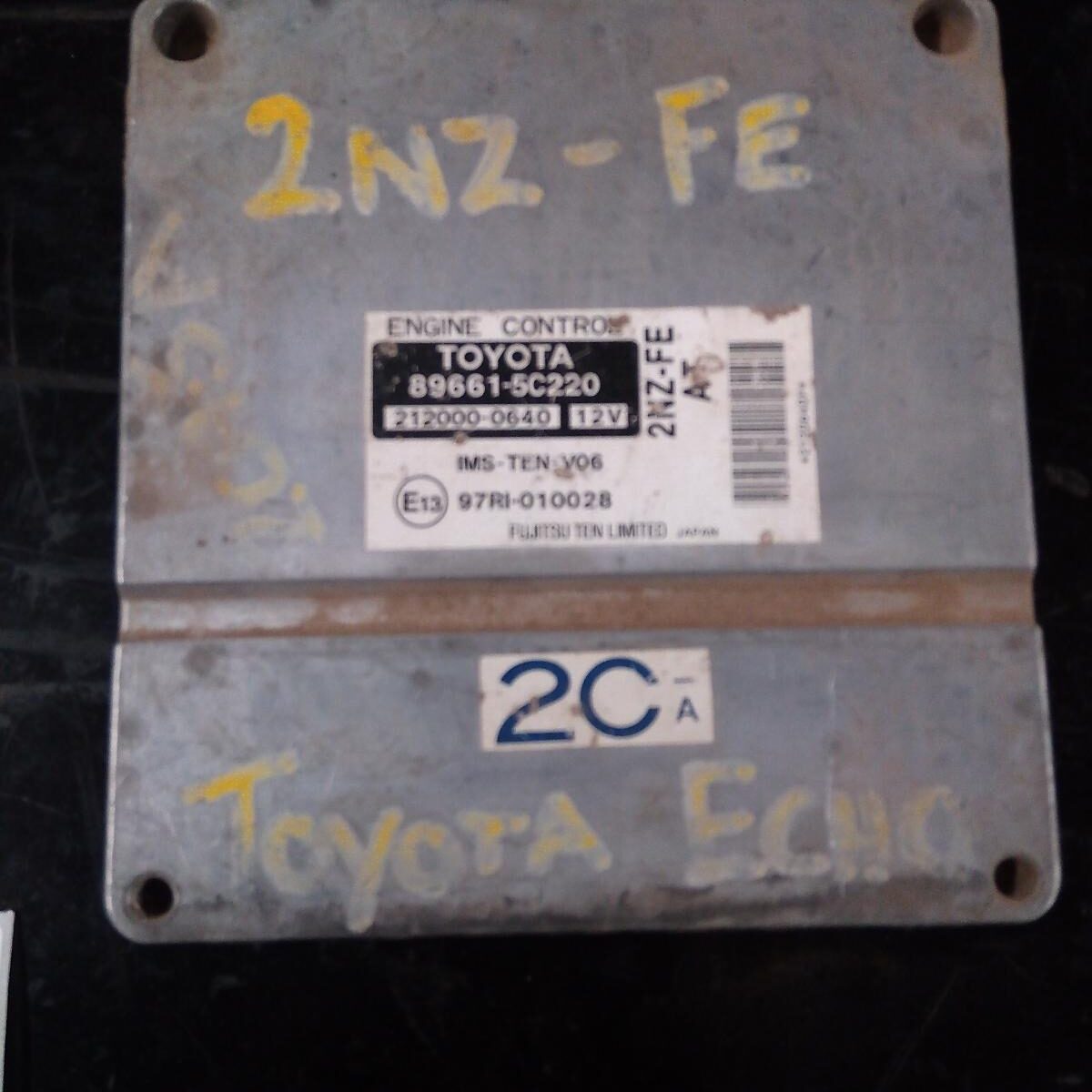 2001 TOYOTA ECHO Ecu