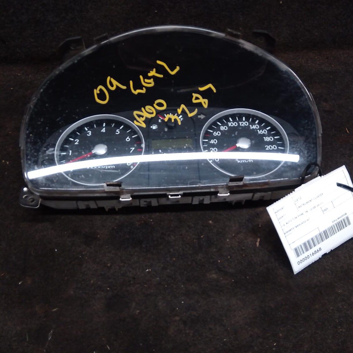 2009 HYUNDAI GETZ INSTRUMENT CLUSTER