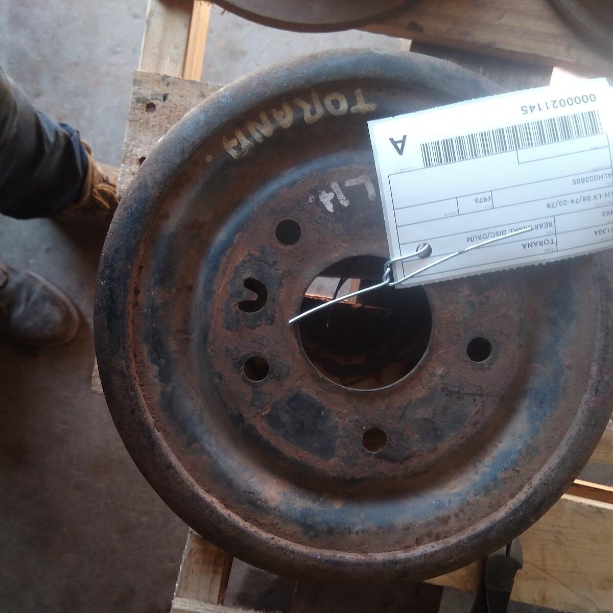 1976 HOLDEN TORANA REAR BRAKE DISC/DRUM