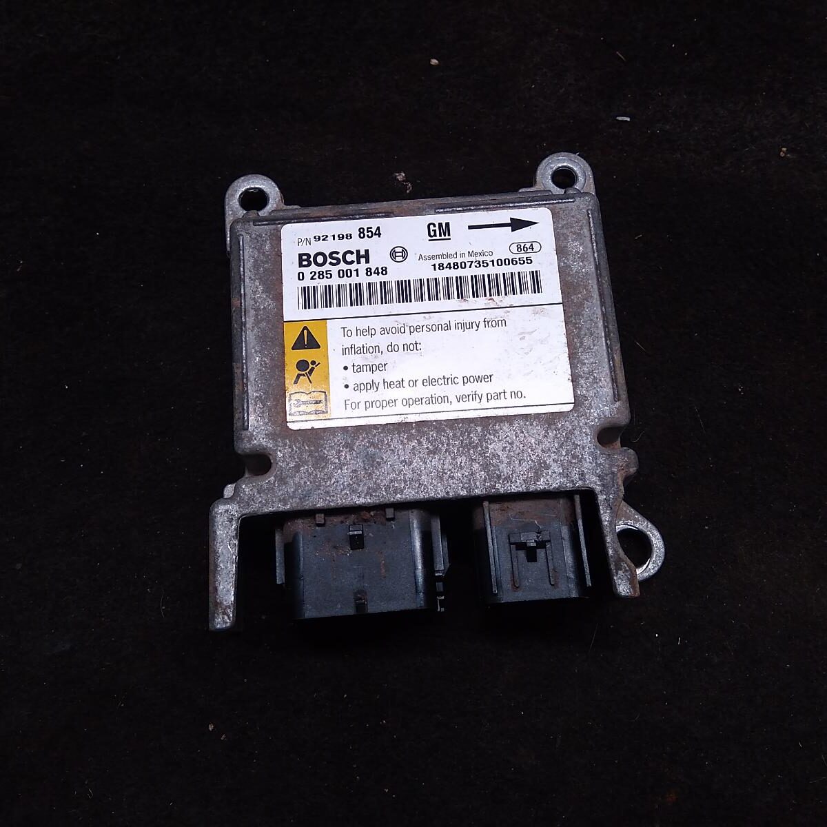 2008 HOLDEN COMMODORE AIRBAG MODULE/SENSOR