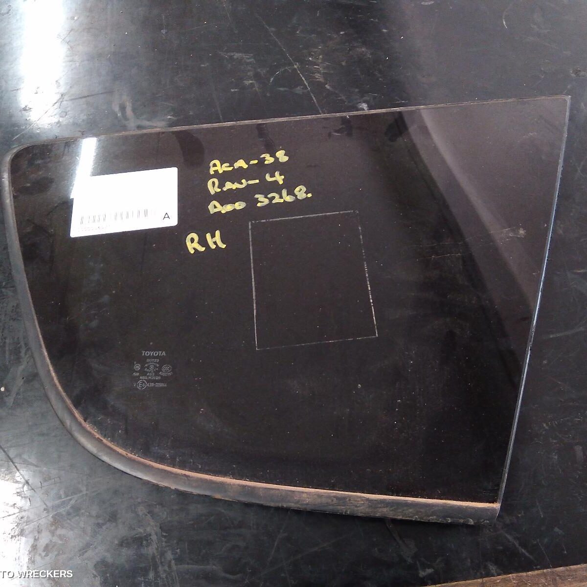 2012 TOYOTA RAV4 Right Rear Side Glass