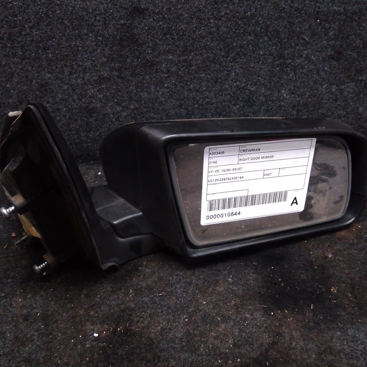 2007 HOLDEN CREWMAN RIGHT DOOR MIRROR