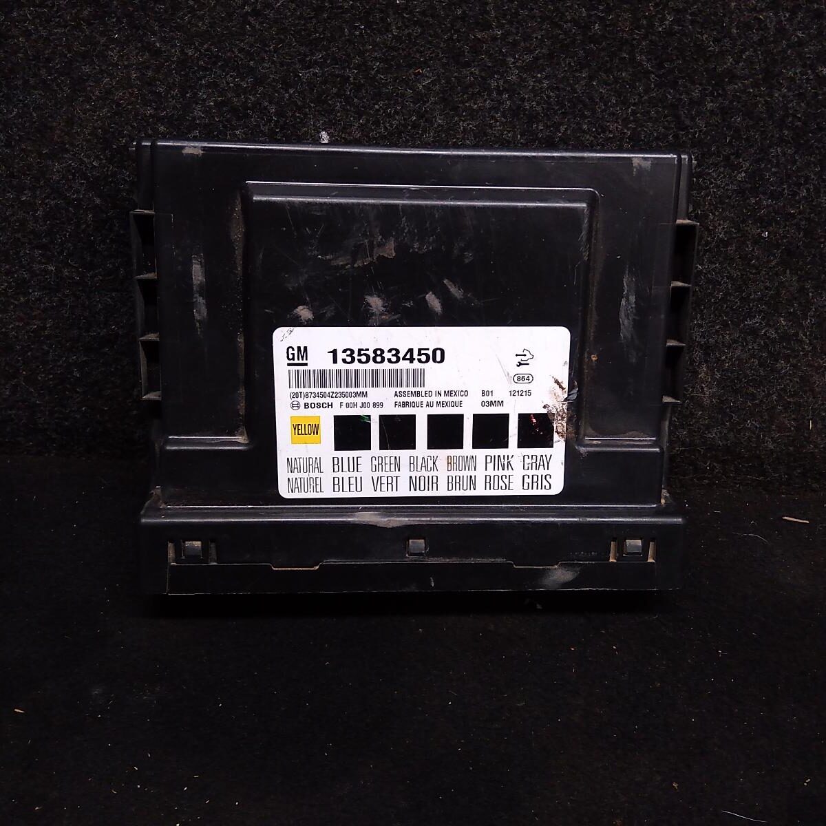 2013 HOLDEN COLORADO ECU