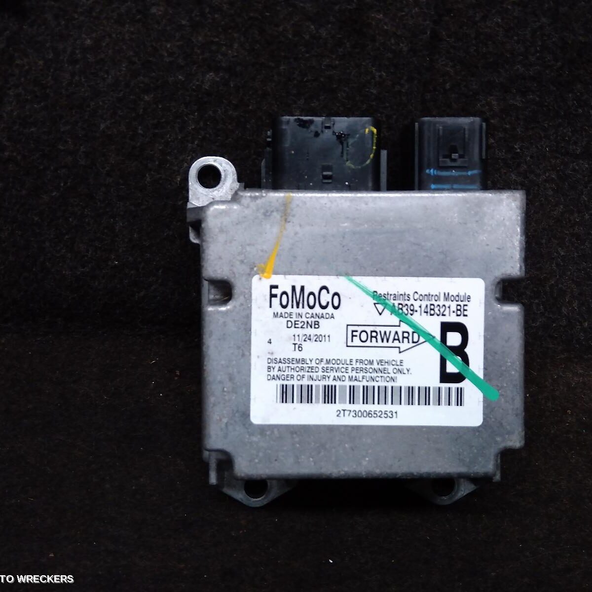 2012 MAZDA BT50 Airbag Module/Sensor