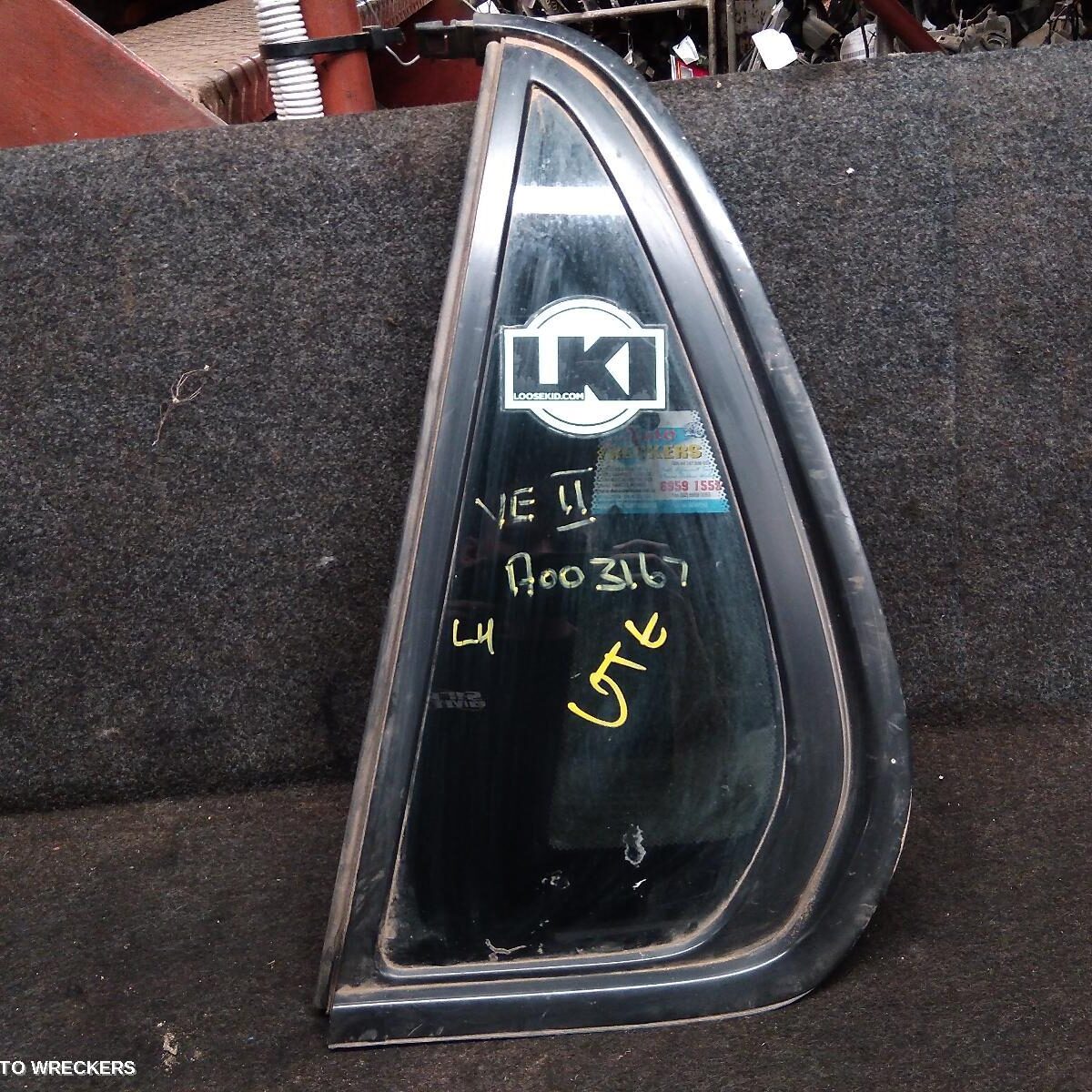 2010 HOLDEN COMMODORE Left Rear Side Glass