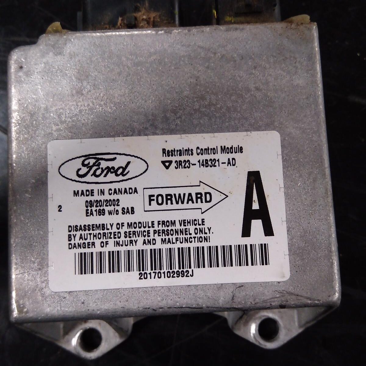 2002 FORD FALCON AIRBAG MODULE/SENSOR