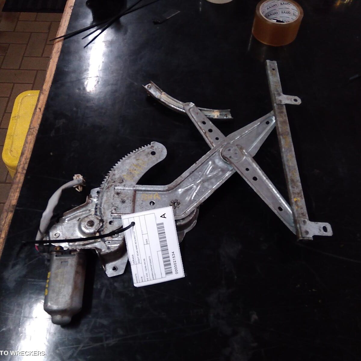 2003 MITSUBISHI VERADA Right Rear Wnd Reg/Motor