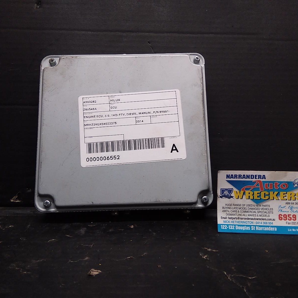 2015 TOYOTA HILUX ECU