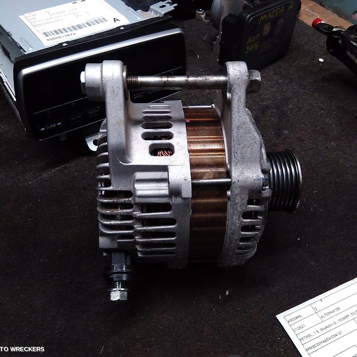 2016 MAZDA 2 Alternator