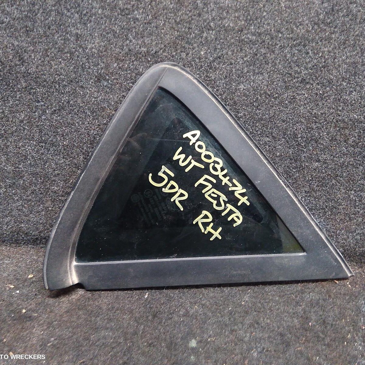 2012 FORD FIESTA Right Rear Side Glass