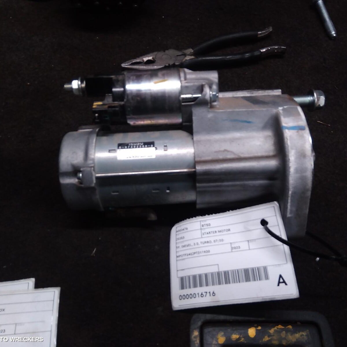 2023 MAZDA BT50 Starter