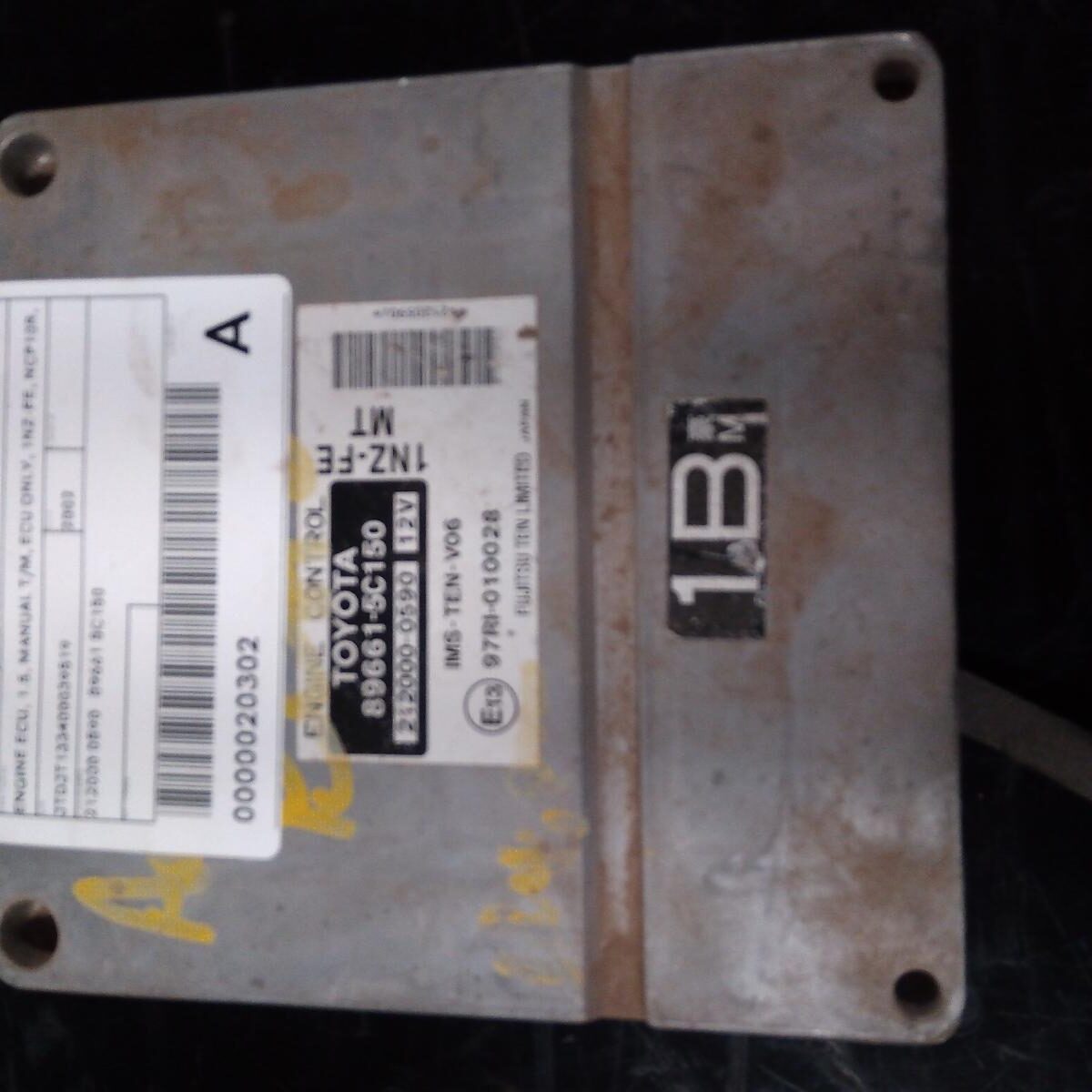 2002 TOYOTA ECHO ECU