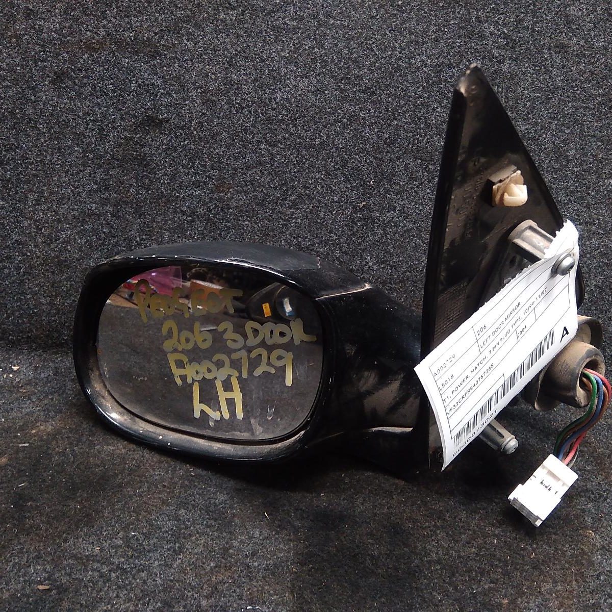 2004 PEUGEOT 206 LEFT DOOR MIRROR