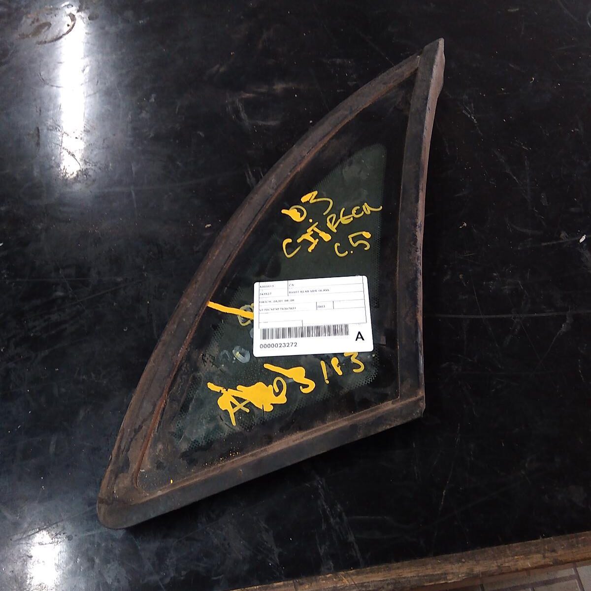 2003 CITROEN C5 Right Rear Side Glass