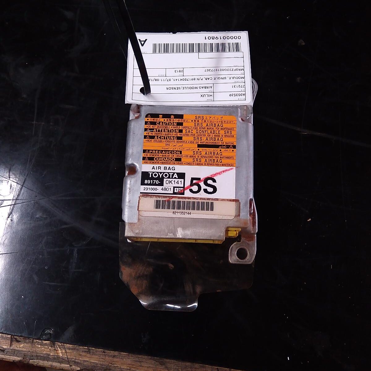 2013 TOYOTA HILUX AIRBAG MODULE/SENSOR