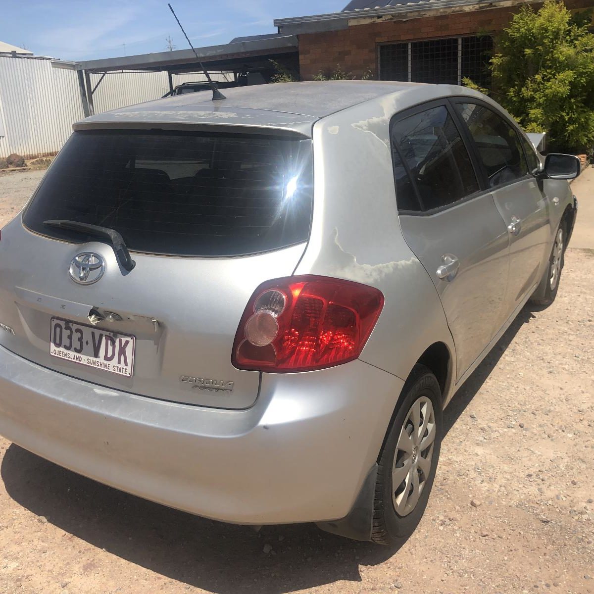 2007 TOYOTA COROLLA RIGHT REAR DOOR SLIDING