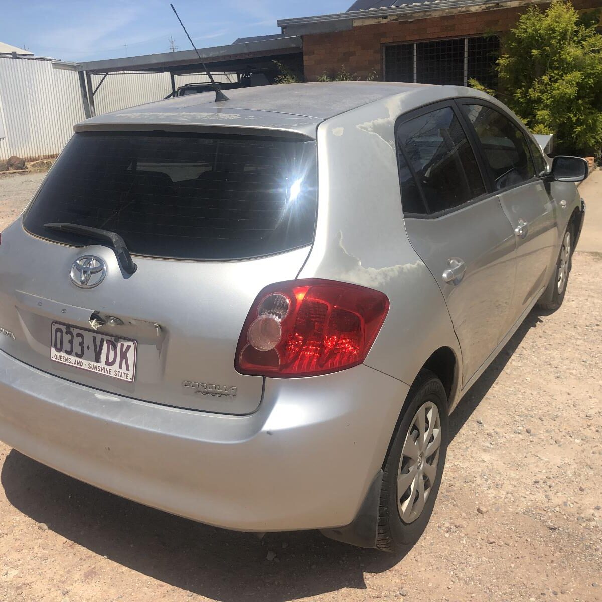 2007 TOYOTA COROLLA BOOTLID/TAILGATE