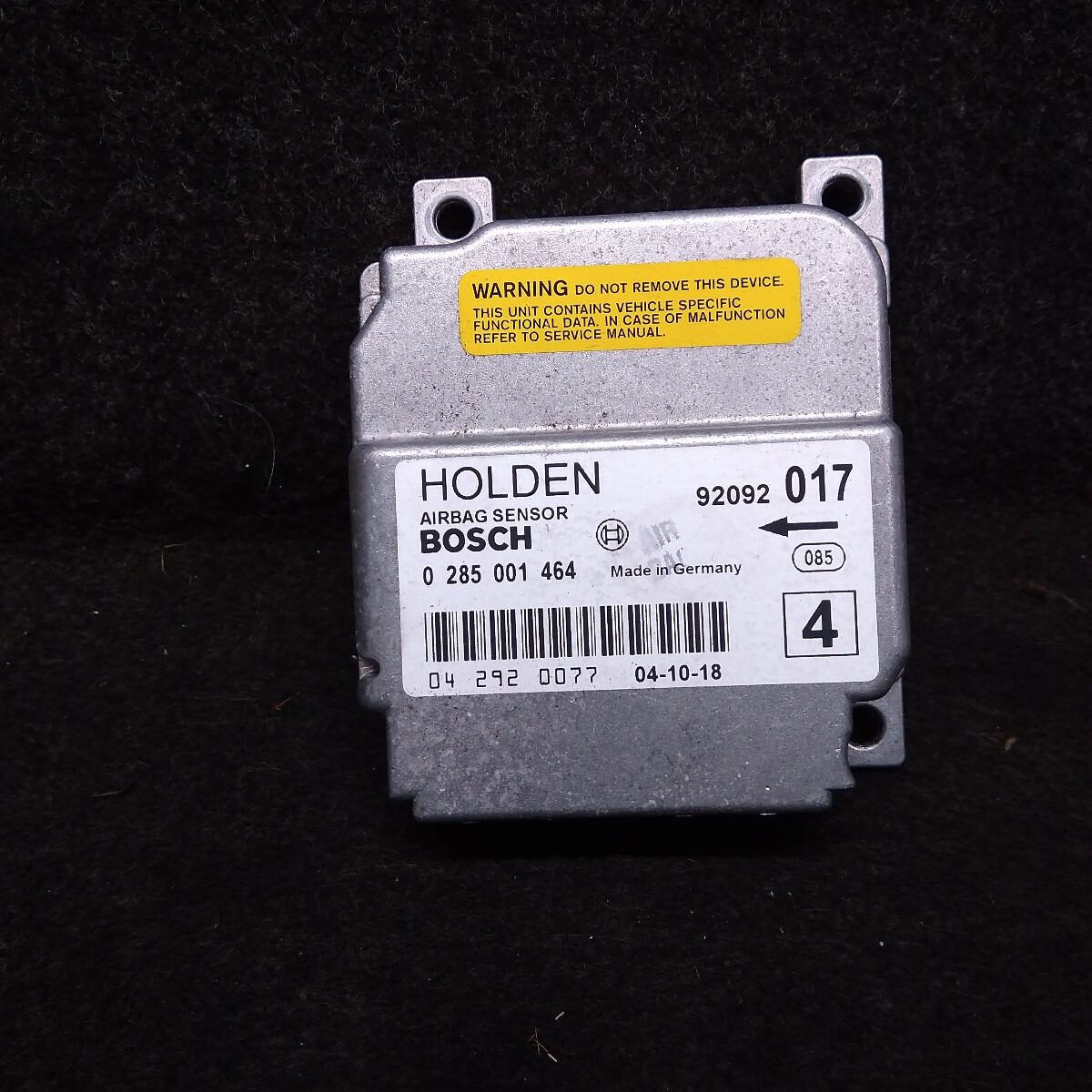 2005 HOLDEN COMMODORE AIRBAG MODULE/SENSOR