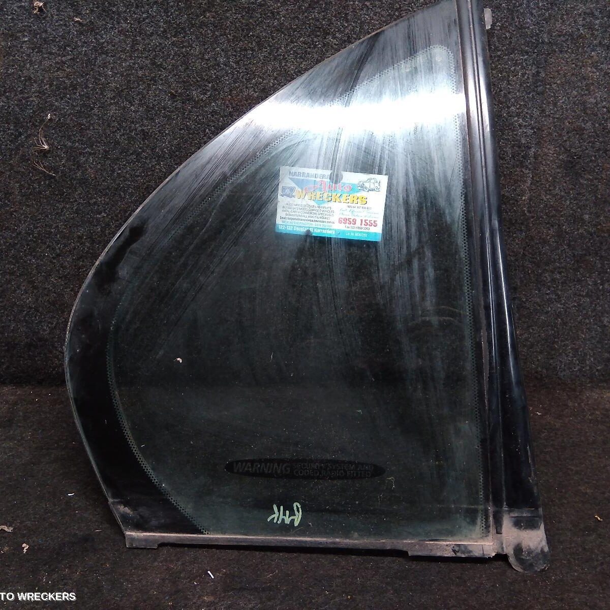 2002 HOLDEN COMMODORE Right Rear 1/4 Door Glass