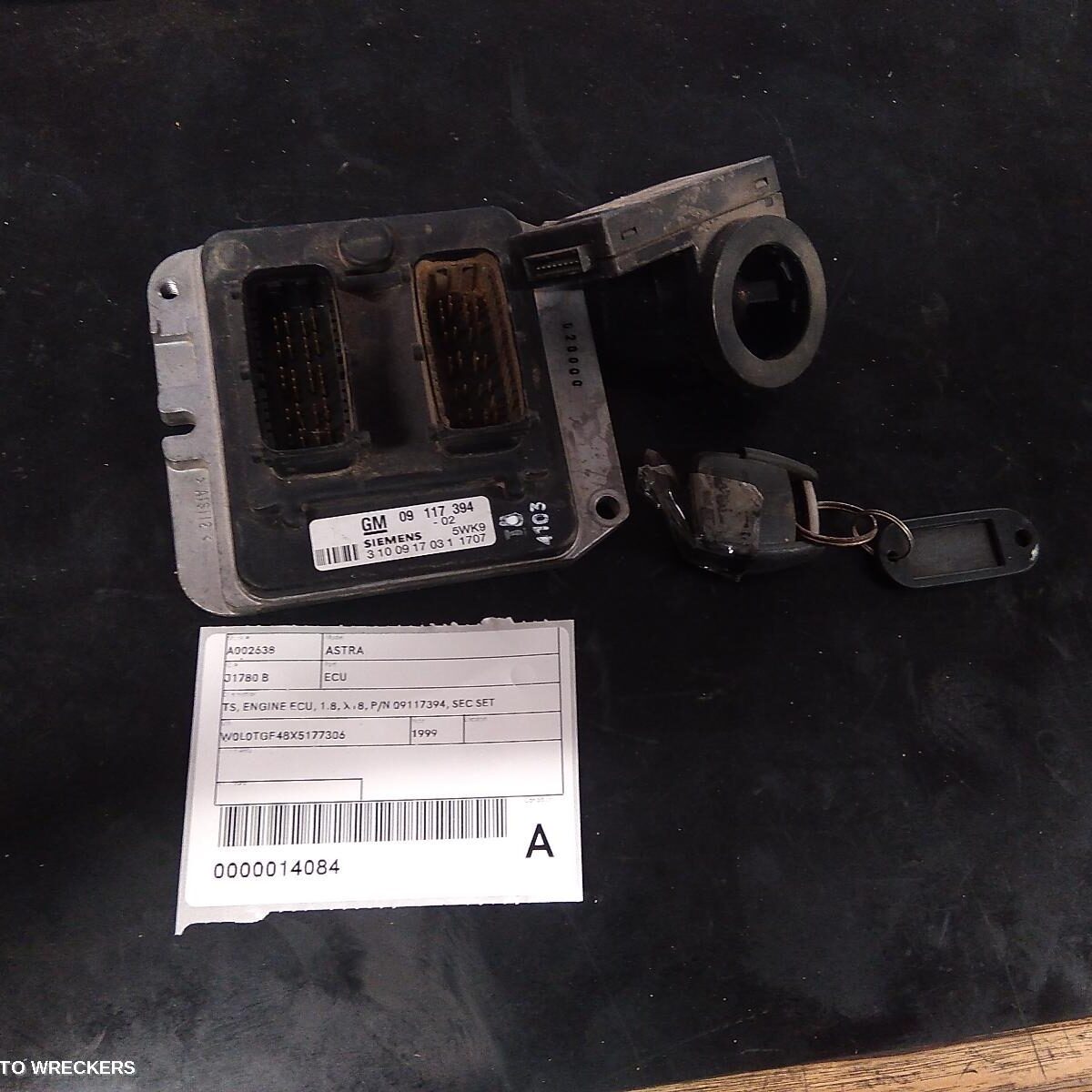 1999 HOLDEN ASTRA Ecu